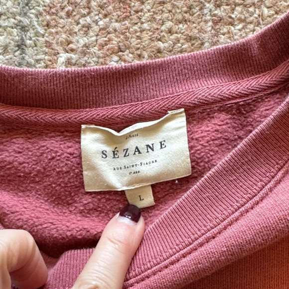 Sézane Heart Graphic Sweatshirt - Picture 4 of 4